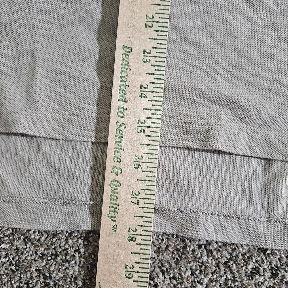 VINTAGE Polo Ralph Lauren Shirt Men XL Grey Yellow Pony Custom Fit Long‎ Tail